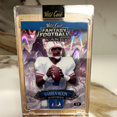Wild Card Warren Moon Oilers Fantasy Football Kanji 2026 #1/3 FMKMPU1-WM