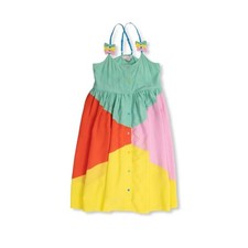 Stella McCartney Kids Bow-Detailed Flared Dress