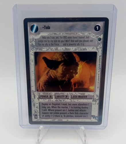 Rare Star Wars SWCCG CCG Yoda Dagobah Limited BB Decipher 1997 Card - Picture 5 of 6