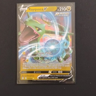 Pokemon Rayquaza V 110/203 Evolving Skies Rapid Strike Ultra Rare Holo ENG