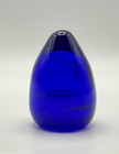 Alum Bay Glass Paperweight | Isle of Wight | Deep Cobalt Blue Solid Art Glass