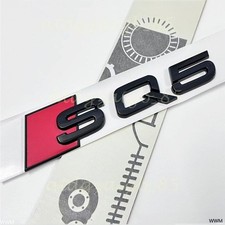 Sticker Schriftzug Emblem Aufkleber Schwarz Glänzend Für Audi SQ5 Auto