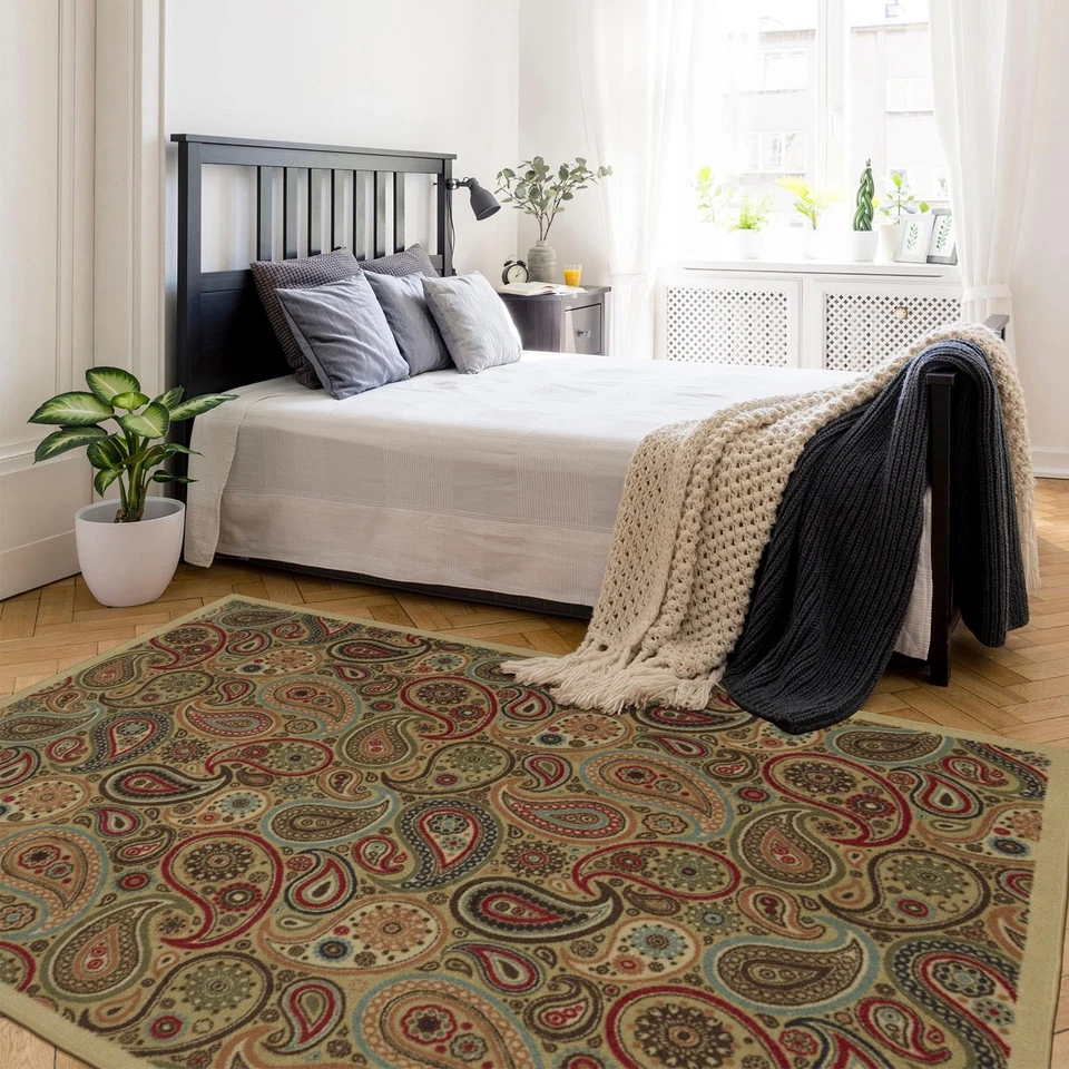5' x 6'6" Rugs for Living Room Paisley Area Rug for Bedroom - Non Slip Durabl... - Image 3 of 4