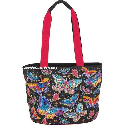 Laurel Burch Butterflies Medium Tote Bag 15 x 6 x 10'' NEW