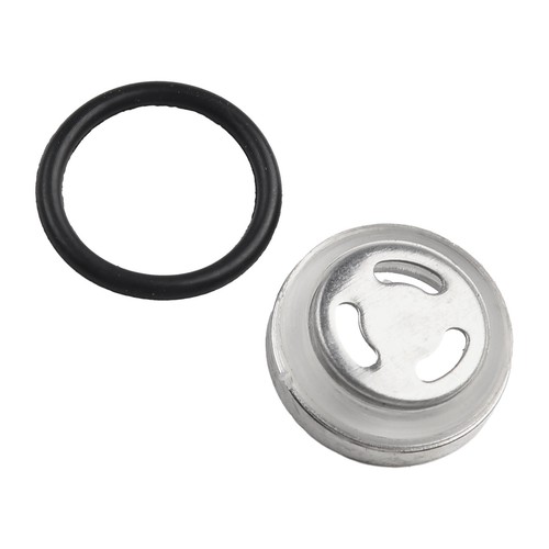 Vetro Mirino Gomma Guarnizione Serbatoio Argento Vetro Mirino Moto 18mm - Foto 4 di 12