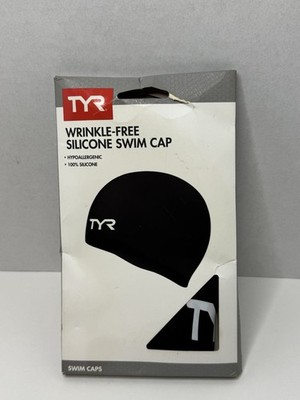 TYR Wrinkle-Free Silicone Swim Cap Hypoallergenic Adult Fit 