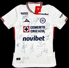 2026 Cruz Azul Mexico team signed Pirma away soccer jersey w/ REAL PROOF rare