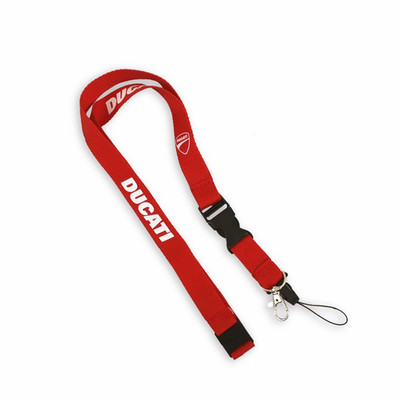 DUCATI Schlüsselband Schlüsselanhänger Passhalter Lanyard rot NEU