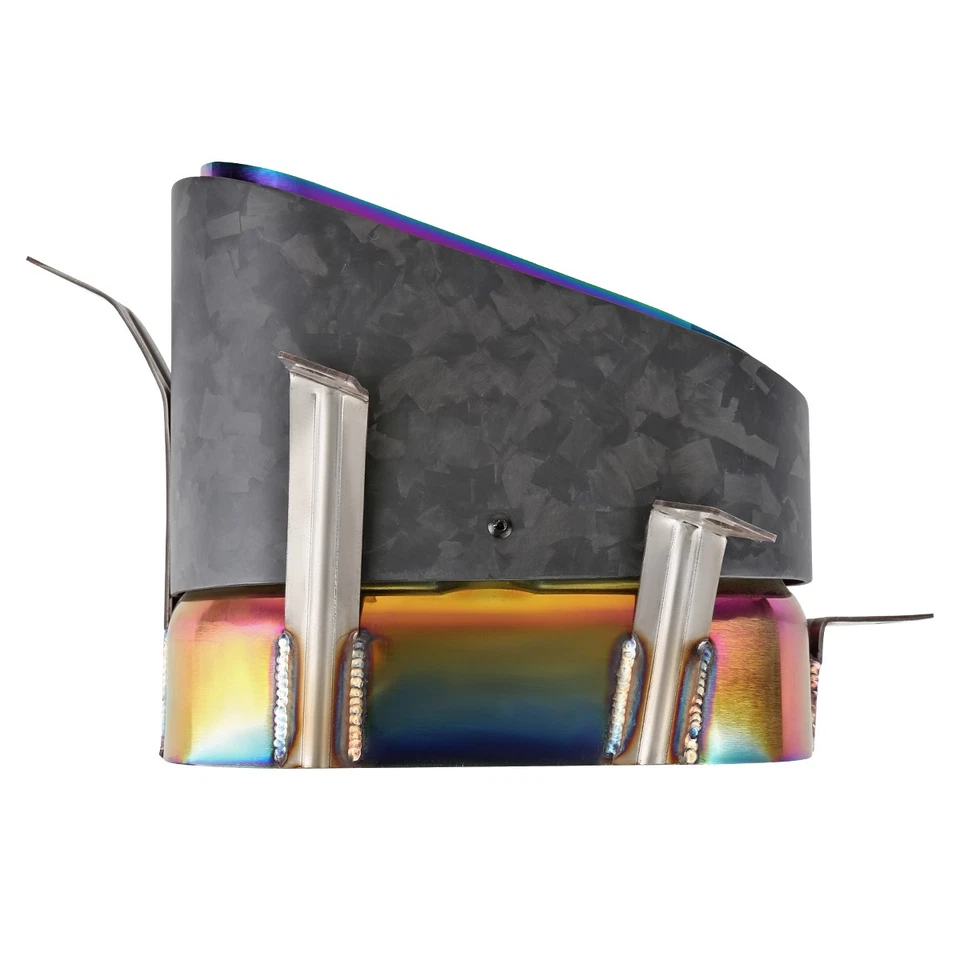 Fits 2008-2012 Audi R8 V8 4.2L Base / Spyder Forged Carbon / Purple Exhaust Tips Foto 3 de 4