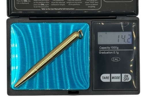 Lápiz mecánico Cartier oro macizo 14K colgante vintage de 3" raro encanto de lujo - Imagen 9 de 9