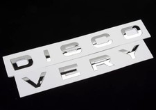 Discovery Lettering Emblem Badge - Chrome Silver - Front Hood Or Rear Tailgate