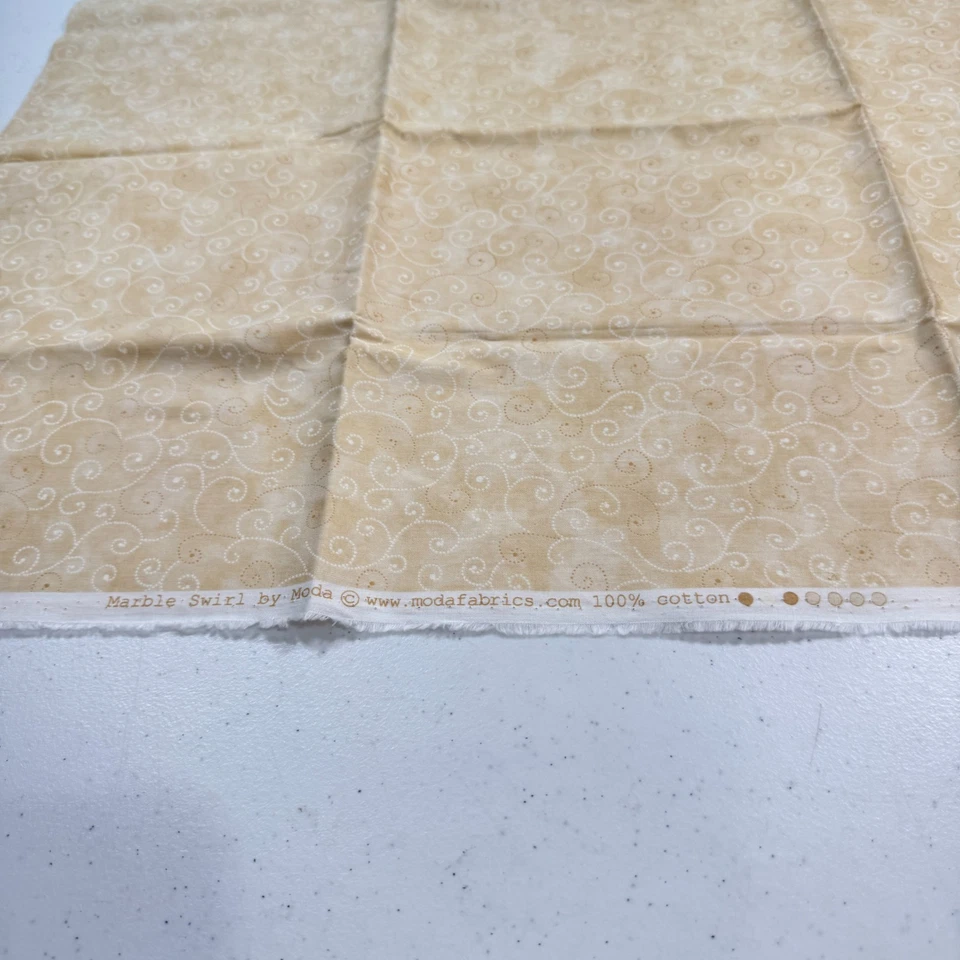 moda quilting fabric cotton marble swirls brown 44x36 1 yard - Image 4 of 4