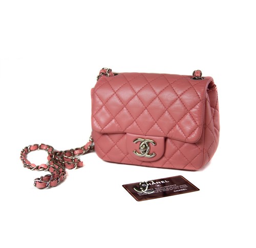 Chanel Classic Flap Mini Square Rosa - Foto 7 di 7