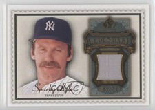 2009 SP Legendary Cuts Memorabilia Olive Green 89/125 Sparky Lyle #LM-SL2 4at