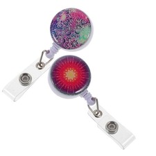 2 Pcs Badge Clips Retractable Id Card Holders with Buckle Employee