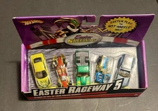 Hot Wheels Easter Speedsters Easter Raceway 5 Car Set - Dodge Chevy I Candy 15%