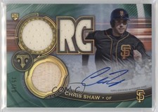 2019 Topps Triple Threads Emerald 35/50 Chris Shaw #RFPAR-CS Auto i6j