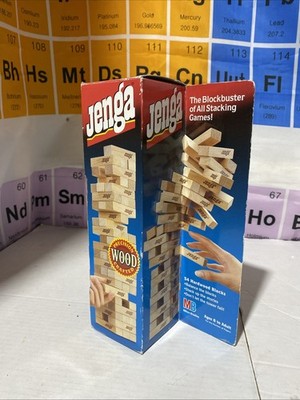 Vintage Original JENGA Classic Game 1986 komplett in Box 4793 Milton Bradley