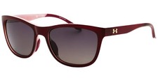 Under Armour Play Up Polarized Women's Burgundy Soft Square Sunglasses - 00T5 XW