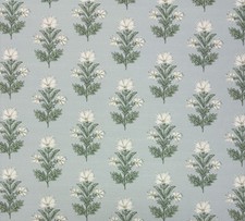 BALLARD DESIGNS ISABELLE BLOOM SPA BLUE FLORAL MULTIUSE FABRIC 1.4 YARDS 54"W