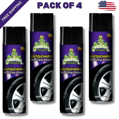 Cristal Product Untouchable Tire Wet Finish 13oz (4 PACK) Ever Gloss Tire shine - product listing photo