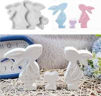 Silikonformen GießFormen Ostern,3 StüCk Silikonform Ostern Silikonform Hase Gips
