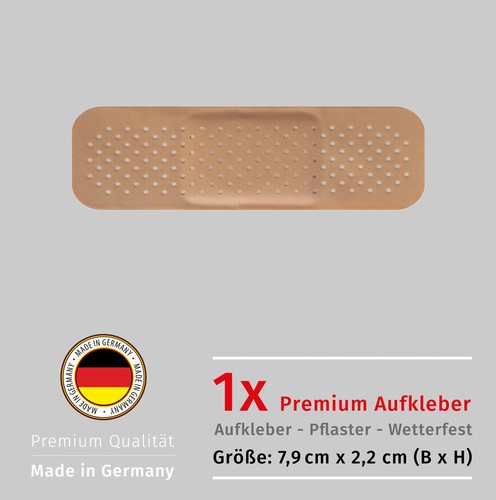 Wetterfester Aufkleber Aus Deutschland – UV- & Waschanlagenfest, Für Auto, Toilettendeckel & Mehr, 15 Cm