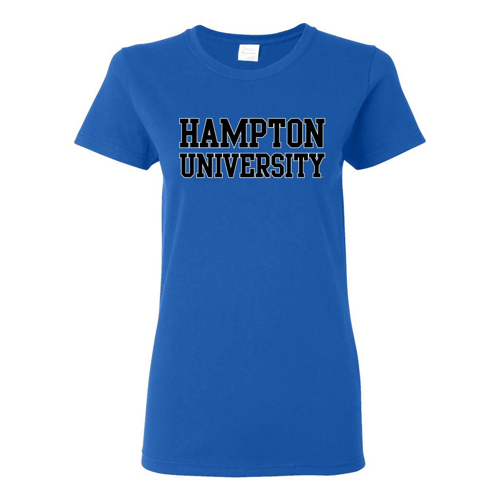 Hampton University Pirates Basic Block Womens Shirt - Royal