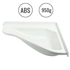 Wohnwagen Waschbecken (LxBxT) 58 x 54 x 9 cm ABS weiß Wohnmobil Eckwaschbecken