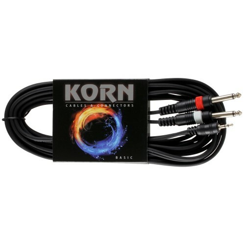 KORN Kabel ECO Adapterkabel Klinke 3,5мм st. / 2x Klinke 3 м | Neu