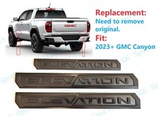 3pcs Matte Black Door Rear Elevation Emblem Badges Fit 2023 Gmc Canyon