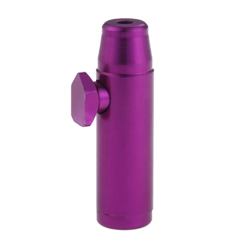 Purple Portable Metal Dispenser Tobacco Herb Powder Container Sniffer Tool Gift - Foto 3 di 6