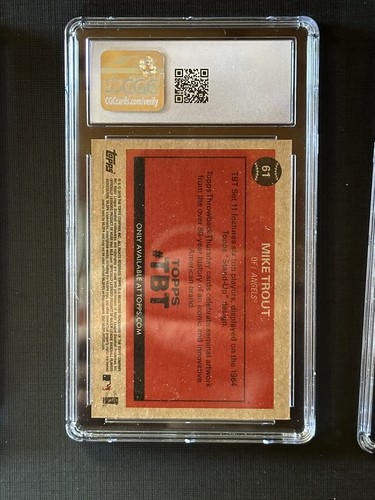 2019 Topps Throwback Thursday #61 MIKE TROUT 61 CGC 9 MINT - Picture 2 of 2