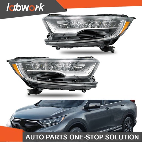 Labwork Front Headlights LED Headlamps Fit For 2017-2022 Honda CRV Touring Pair - Picture 2 of 19