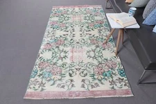 Flatweave Rugs, Oriental Rugs, 3.8x7.4 ft Area Rug, Turkish Rugs, Vintage Rugs