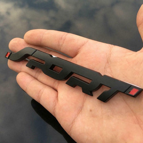 2x Black 3D Metal Sport Racing Logo Car Trunk Fender Emblem Badge Decal Sticker - Picture 4 of 14