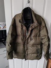 Marc New York Andrew Marc Green Puffer Coat Jacket Size Large Down Feathers