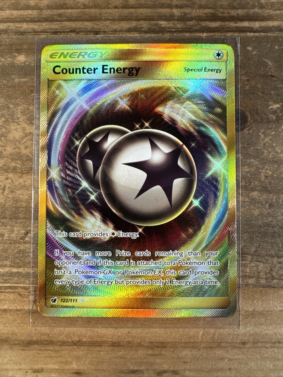 Pokémon TCG Counter Energy 122/111 Crimson Invasion Holo Secret Rare NM