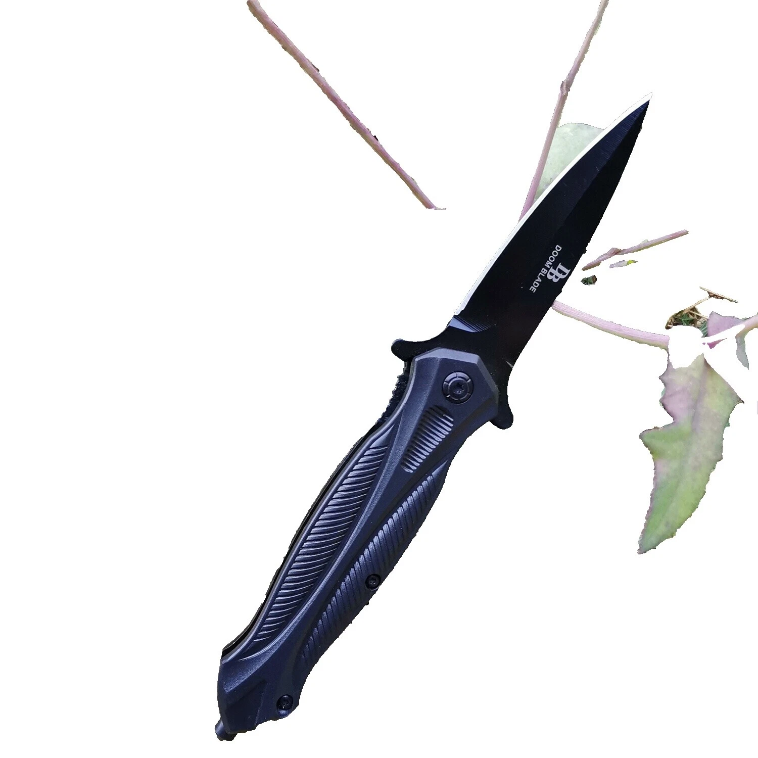 Hoja de acero inoxidable mango envuelto de cuerda cuchillos plegables de colección