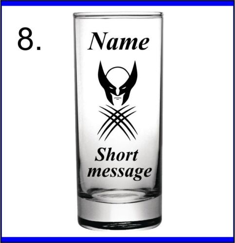 PERSONALISED LASER ENGRAVED SUPERHERO LOGOS ON HIBALL/TUMBLER GLASS - Picture 8 of 22