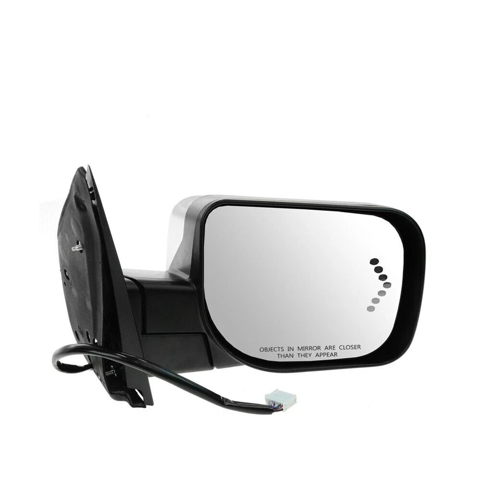 Luz de charco giratoria de memoria térmica de espejo cromada derecha para QX56 Armada Titan Foto 2 de 4