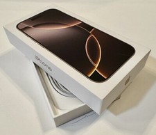 Apple iPhone 16 Pro Desert Titanium 128gb Empty Box New w/USB-C Cable