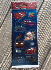 2012 Disney Pixar Cars Hallmark 2 Sheets of Foil Stickers Acid-Free Made in USA
