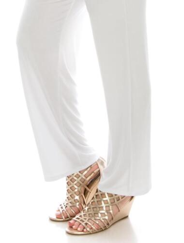 PANTALONES ELEGANTES JOSTAR Poly Spandex SLINKY Elastizados Tejidos BLANCOS DE VIAJE S M L XL - Imagen 3 de 8
