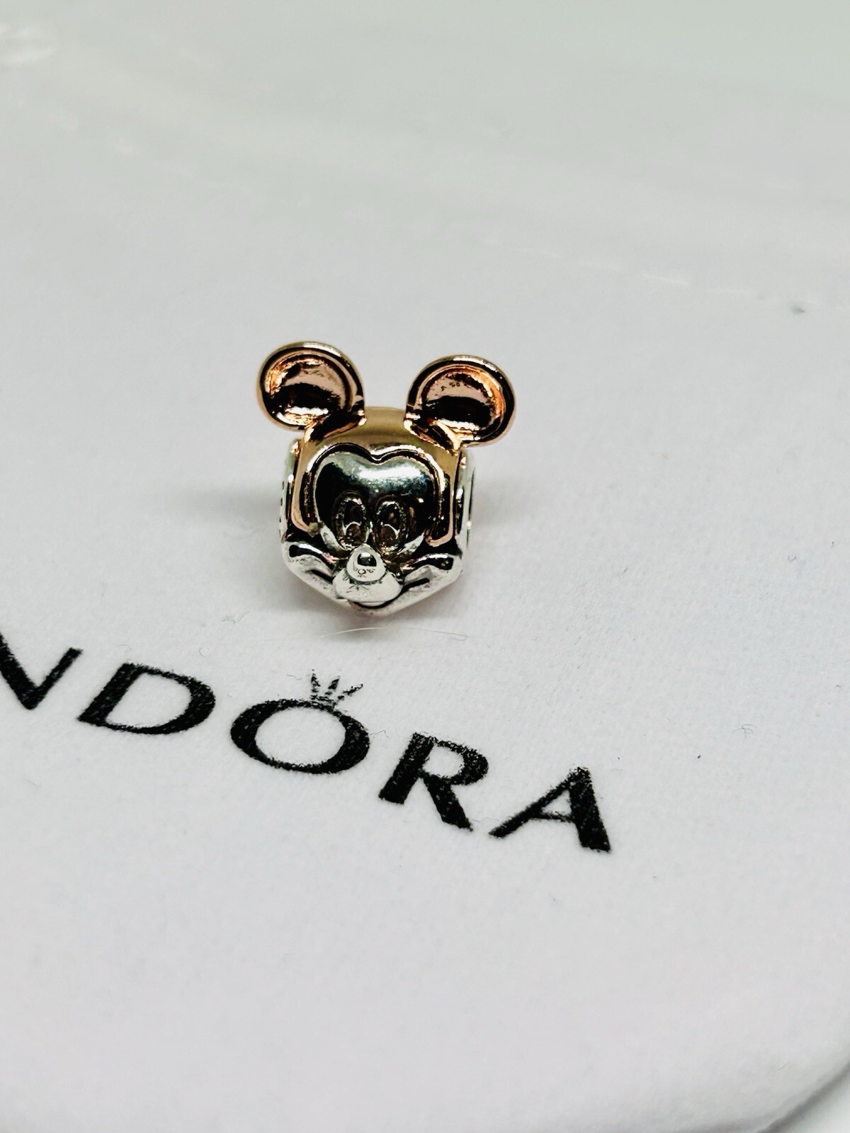 Pandora MICKEY Silver & Rose Gold Charm Disney Collection 322