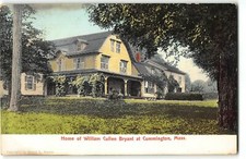 Home of William Cullen Bryant at Cummington, Massachusetts - c1910 Postcard