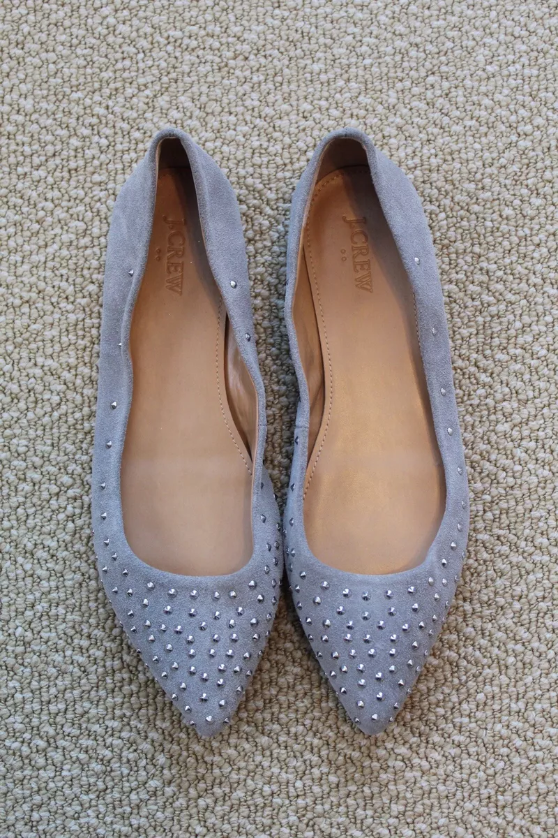 j crew studded flats