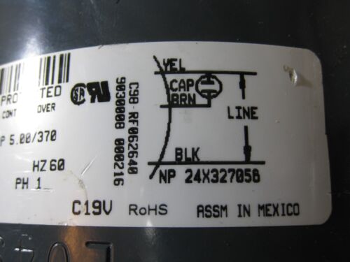 Genteq 5KCP39EFU876S Condenser Motor Carrier HC36GR240 208-230V 1/8HP 1Phase 810 - Picture 13 of 13