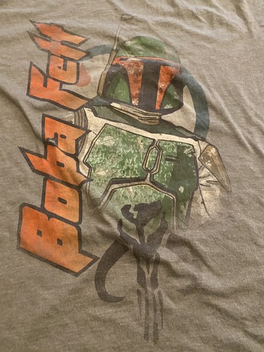 Star Wars Boba Fett Mandalorian Mens Large Shirt - Picture 2 of 4