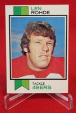 Len Rohde TOPPS Football Card 1973 #181 NFL EX-NM